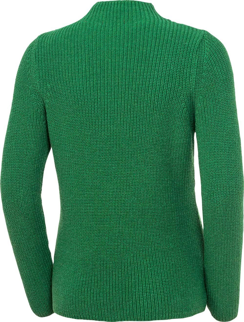 Emilia Parker Stehkragenpullover mit effektvollem Patentstrick günstig online kaufen