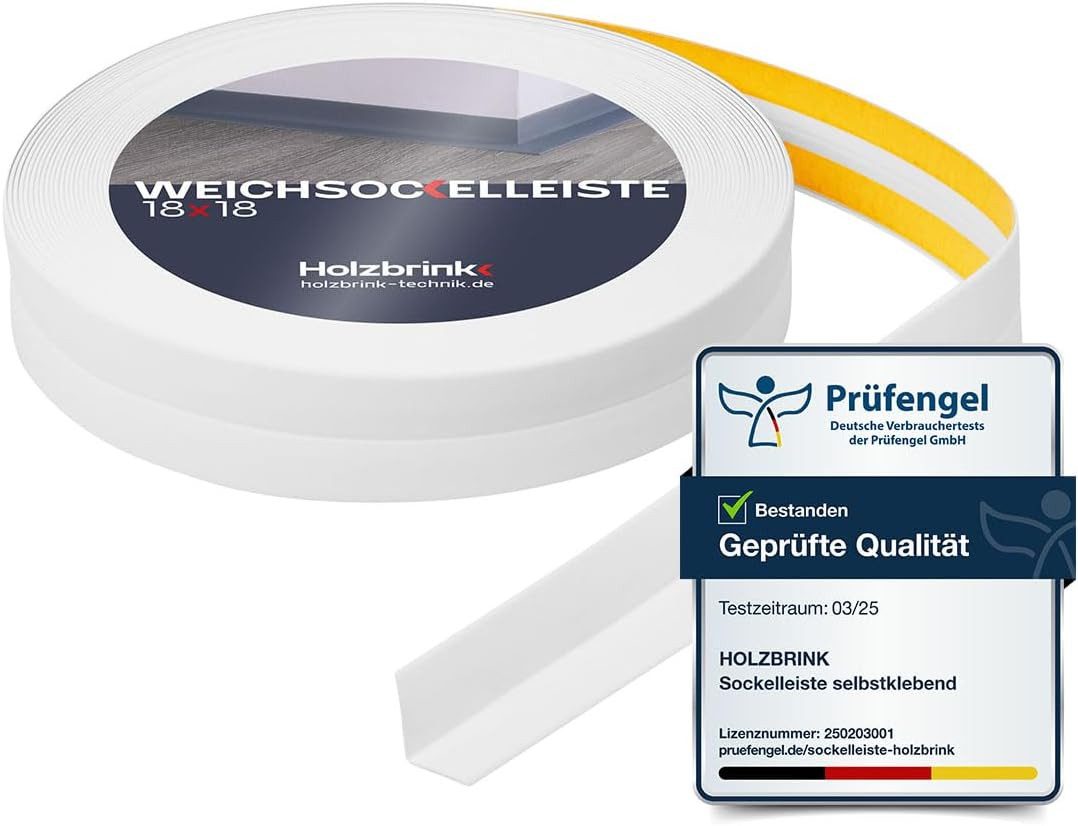 HOLZBRINK Sockelleiste HOLZBRINK selbstklebend PVC 18x18mm, 1 m, L: 100 cm, günstig online kaufen