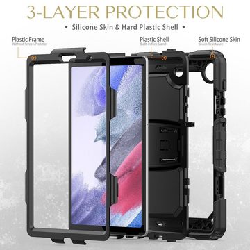 Wigento Tablet-Hülle Für Samsung Galaxy A7 Lite T220 / T225 aufstellbare Tablet Tasche Schutzhülle Cover Hülle Cover Case Schwarz