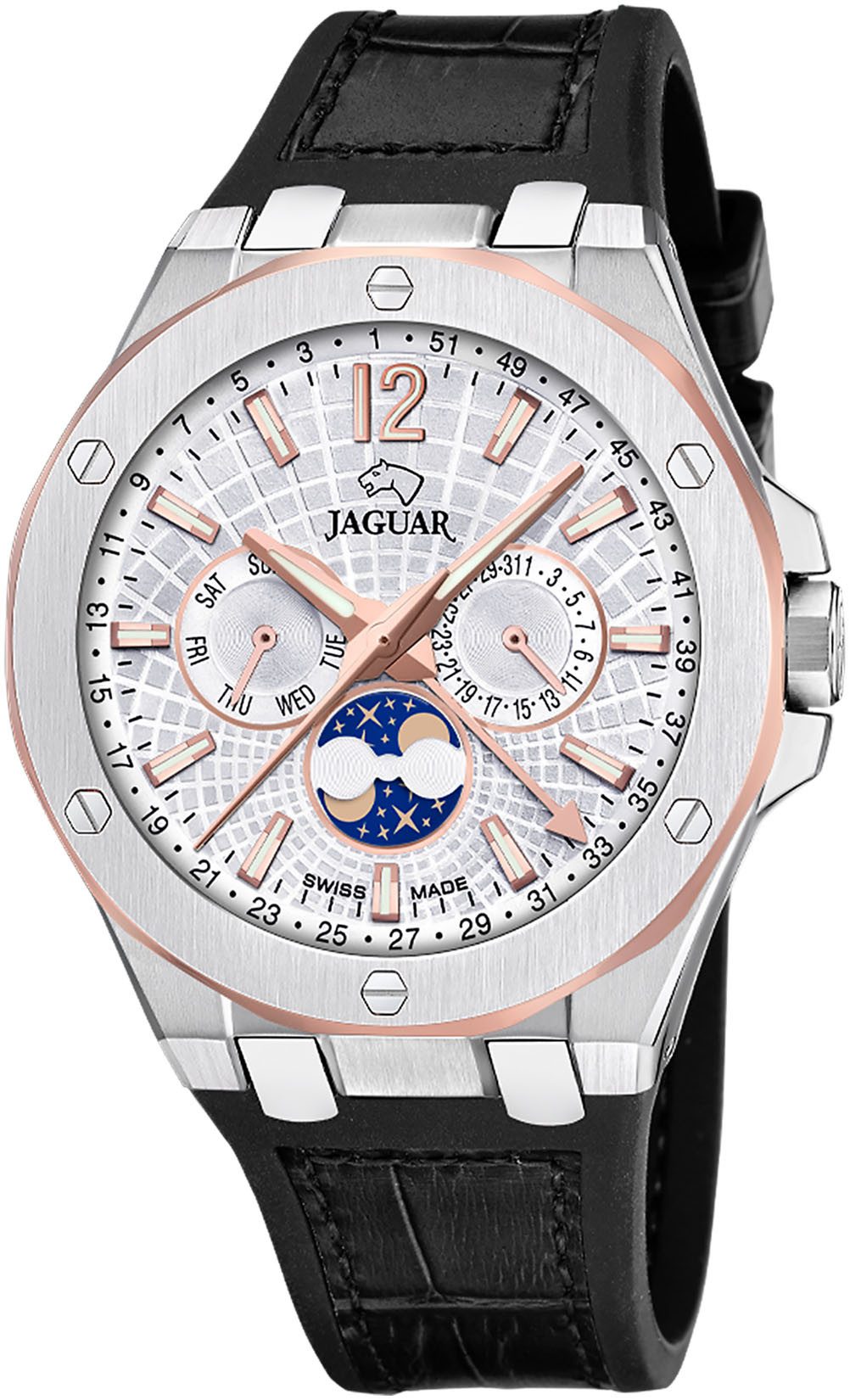 Jaguar Multifunktionsuhr Diplomatic Moonphase J1040/1, Quarzuhr, günstig online kaufen