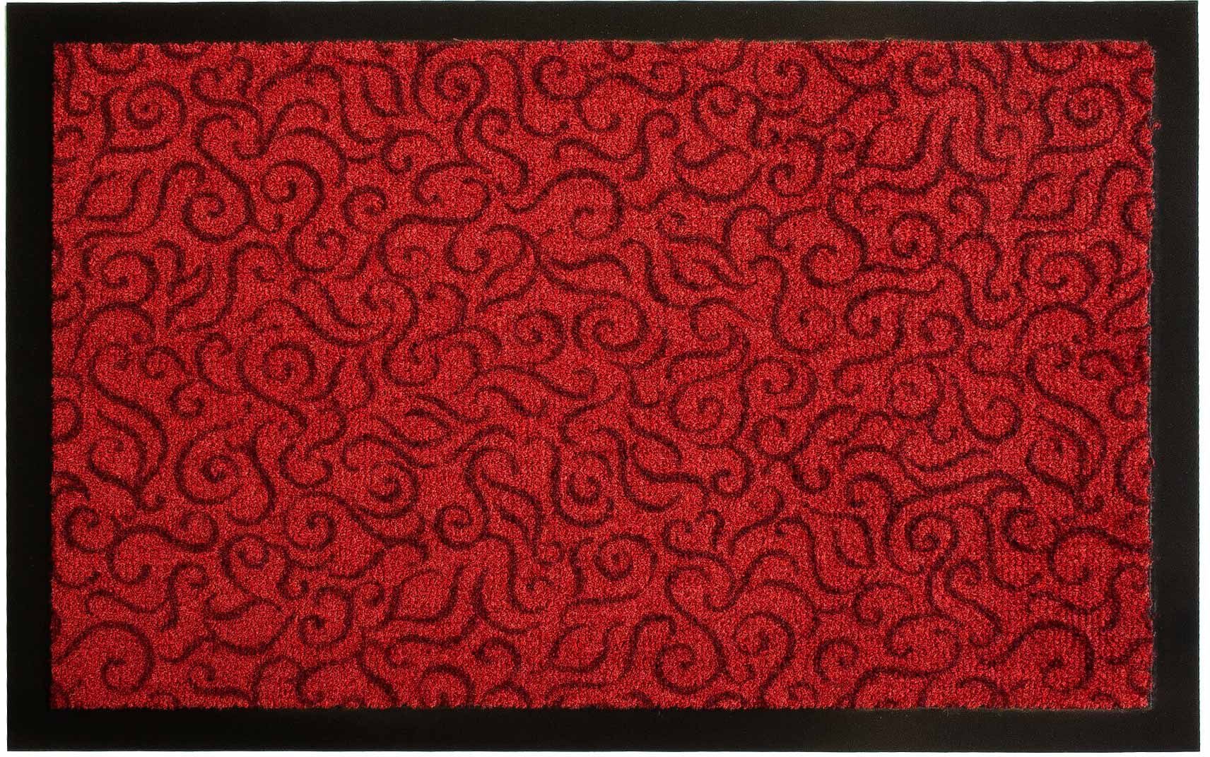 Küchenläufer BRASIL, Primaflor-Ideen Größe Küche rutschhemmend, cm, in waschbar, rot 6 mm, rechteckig, 90x150 Textil, Höhe