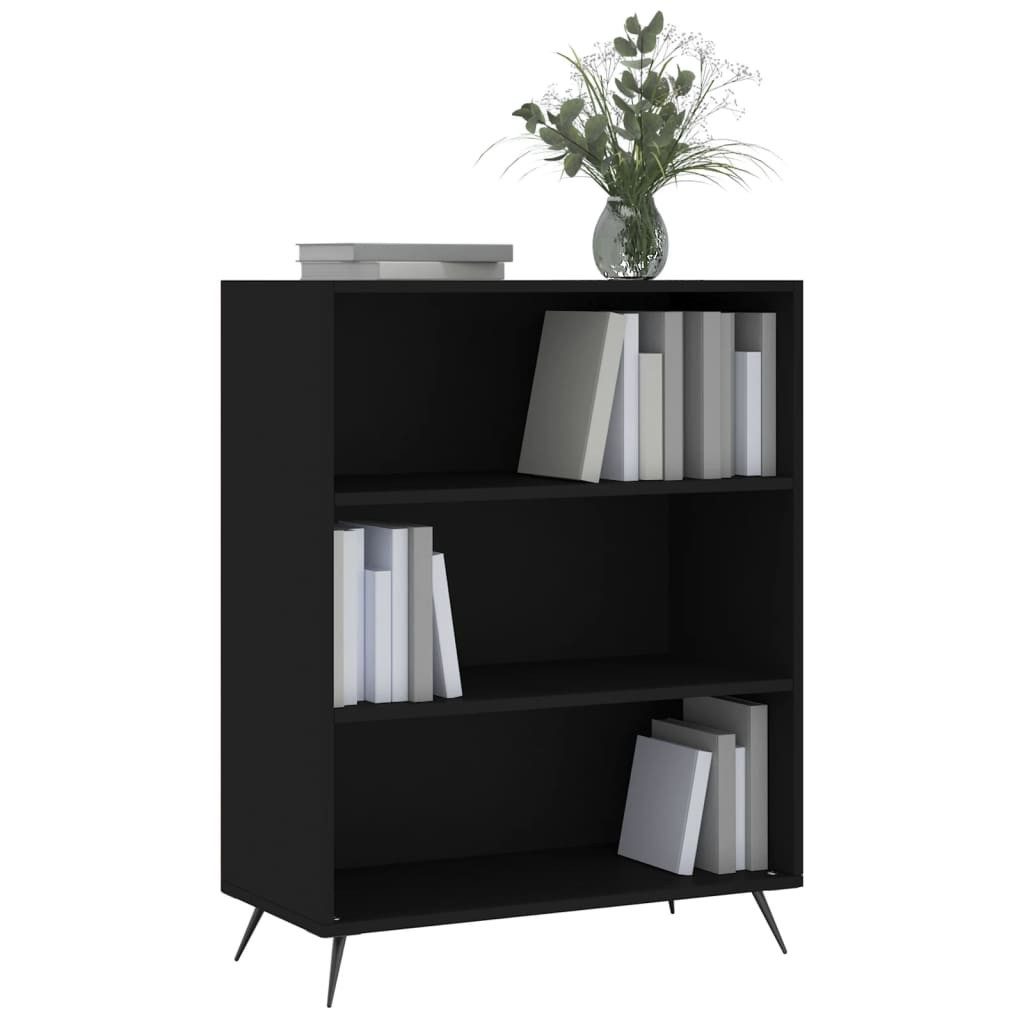 vidaXL Bücherregal Bücherregal Schwarz 69,5x32,5x90 cm günstig online kaufen