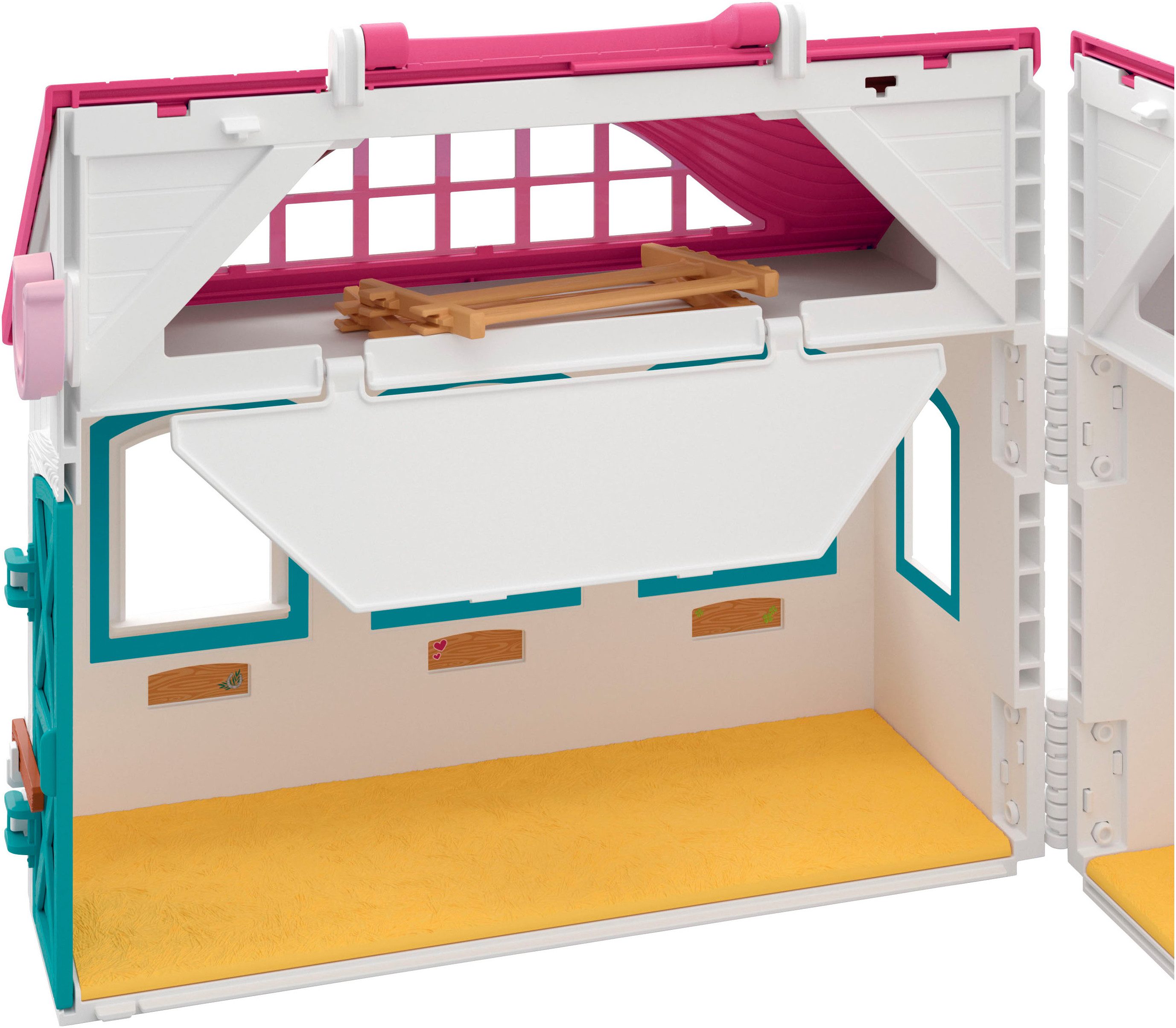 Schleich® Spielwelt HORSE CLUB, Offenstall -Kleines Hufeisen (42703), Made in Europe