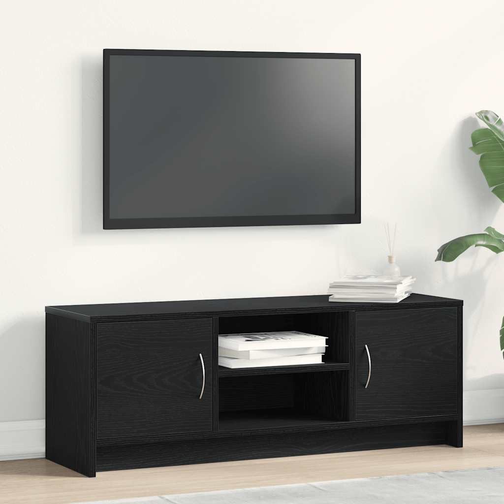 vidaXL TV-Schrank TV-Schrank Eiche schwarz 102x30x37,5 cm Holzwerkstoff (1-St)