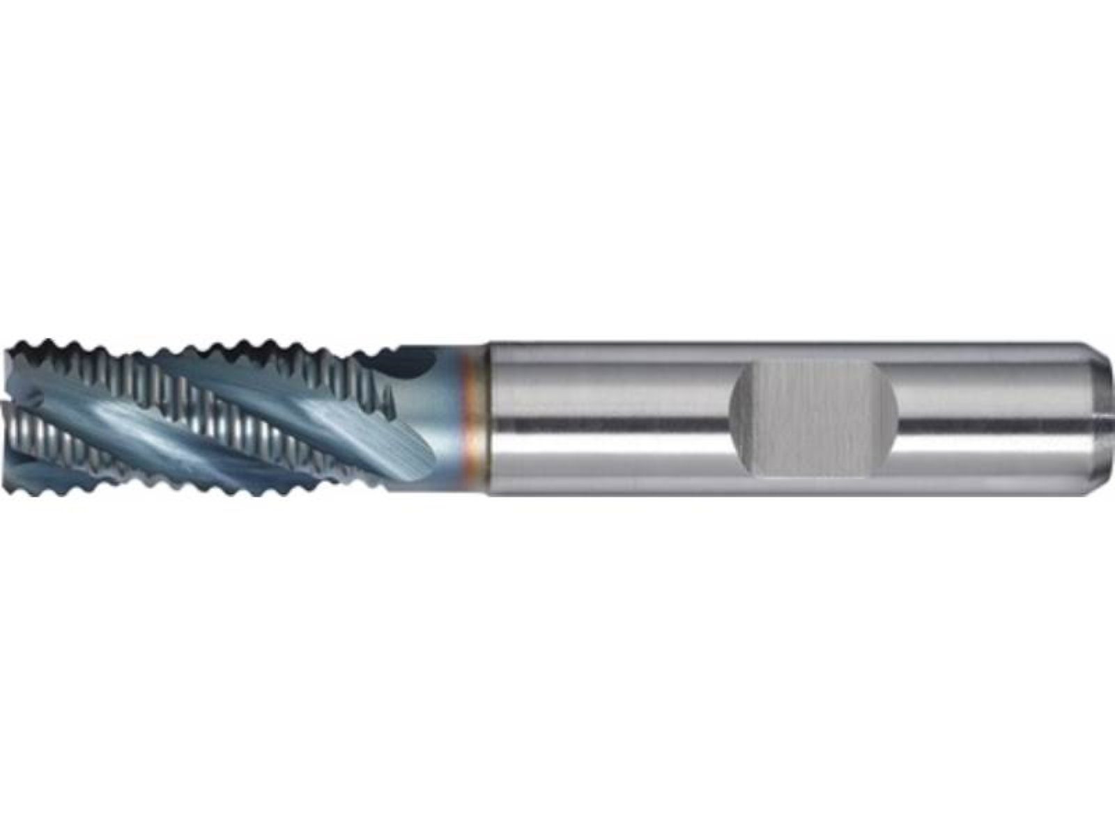 PROMAT Frässtift Schaftfräser DIN 844 Typ NR D.8mm Einsatz-L.25mm HSS-Co5 TiCN Weldon