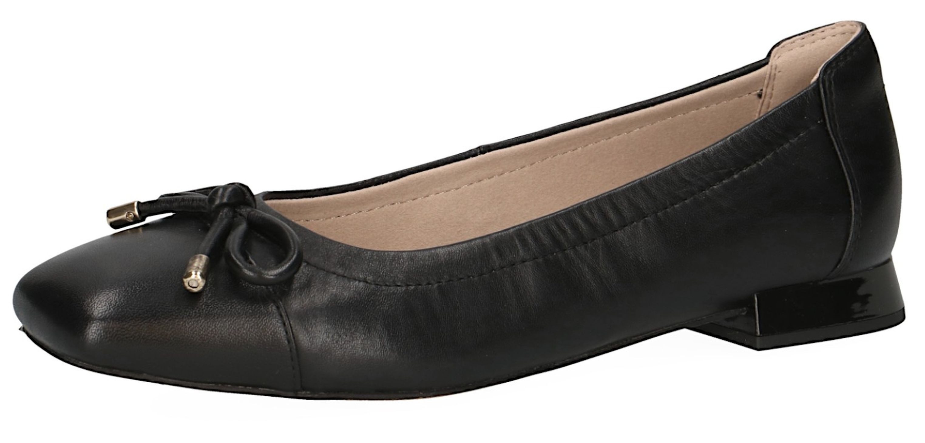 9-22104-42 022 Black Nappa Ballerina