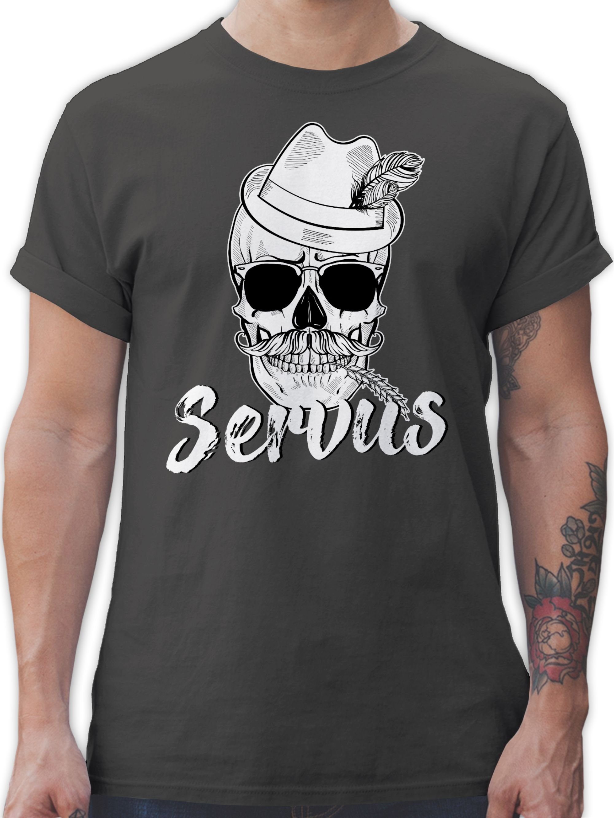T-Shirt Bayern Totenkopf Servus
