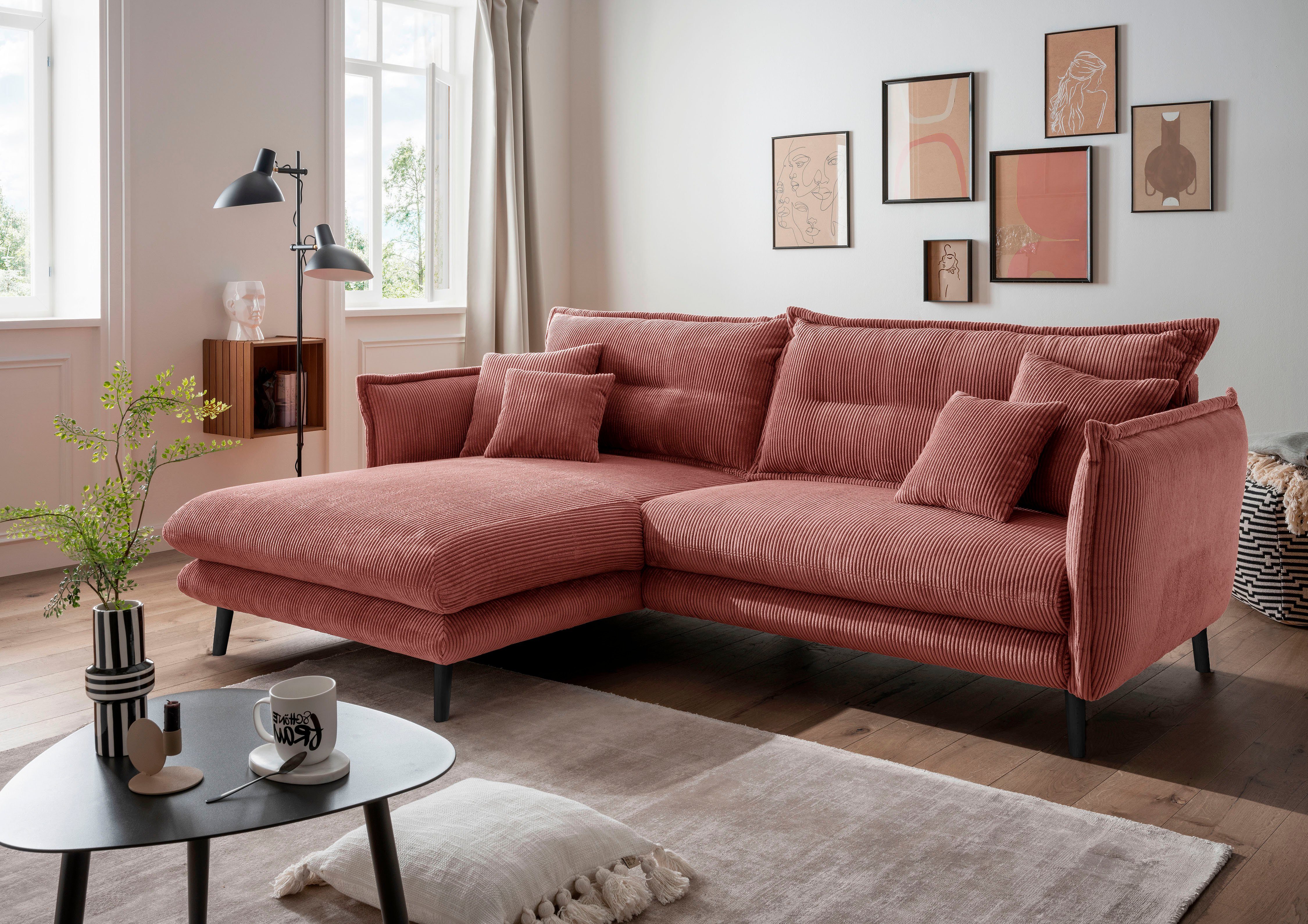 INOSIGN Ecksofa Lazio modernes Design, bequem, günstig online kaufen