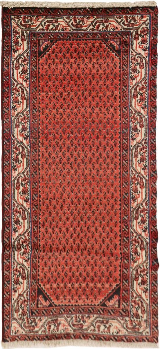 Orientteppich Hamadan 73x139 Handgeknüpfter Orientteppich / Perserteppich Läufer, Nain Trading, rechteckig, Höhe: 8 mm