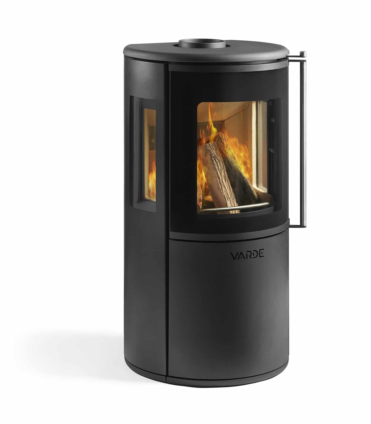 Kaminofen VARDE NORDIC 9 AIR Kaminofen Ofen schwarz mit Seiten Glas 101183