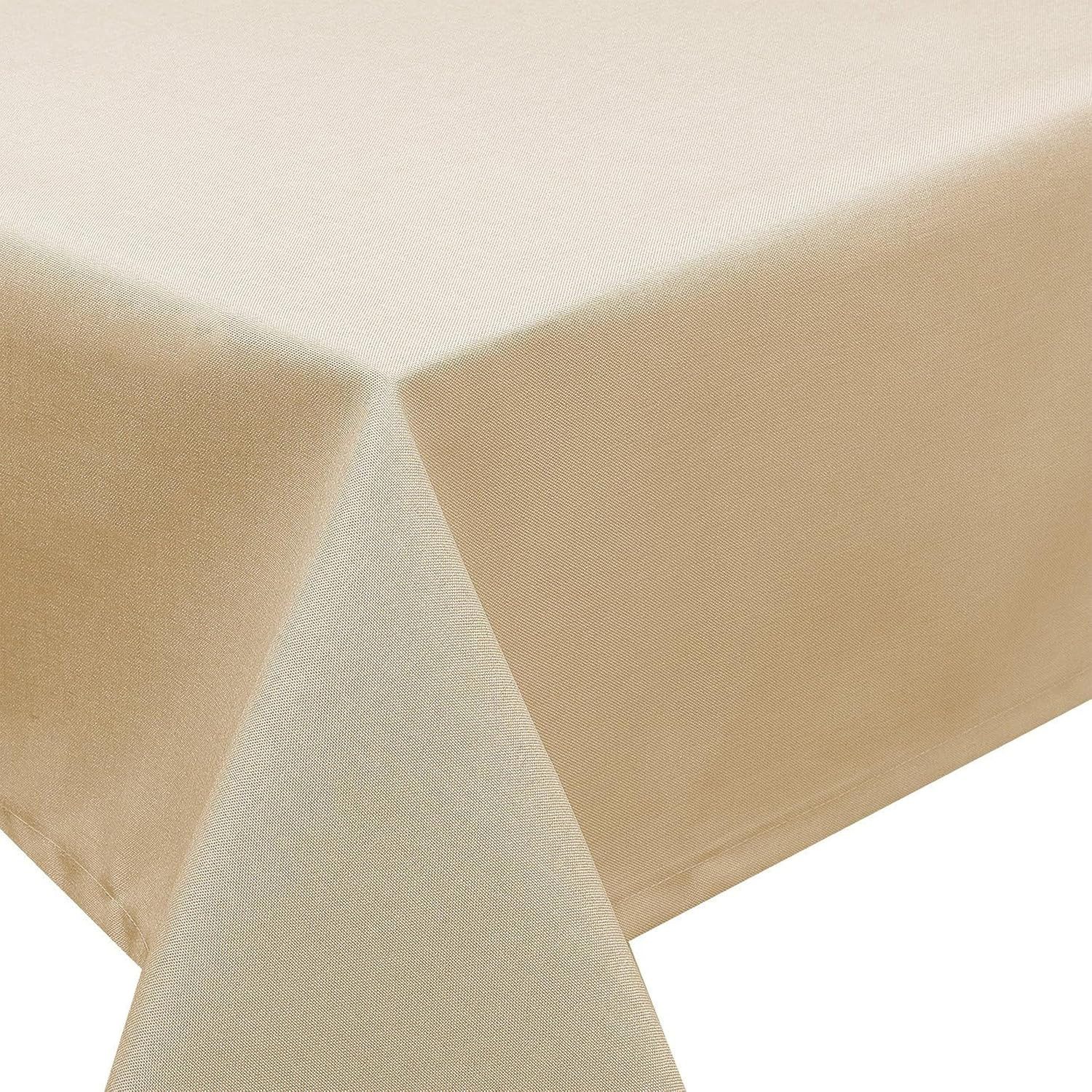 Stoffschmiede Tischdecke mit Leinen-Optik, Wasserabweisend