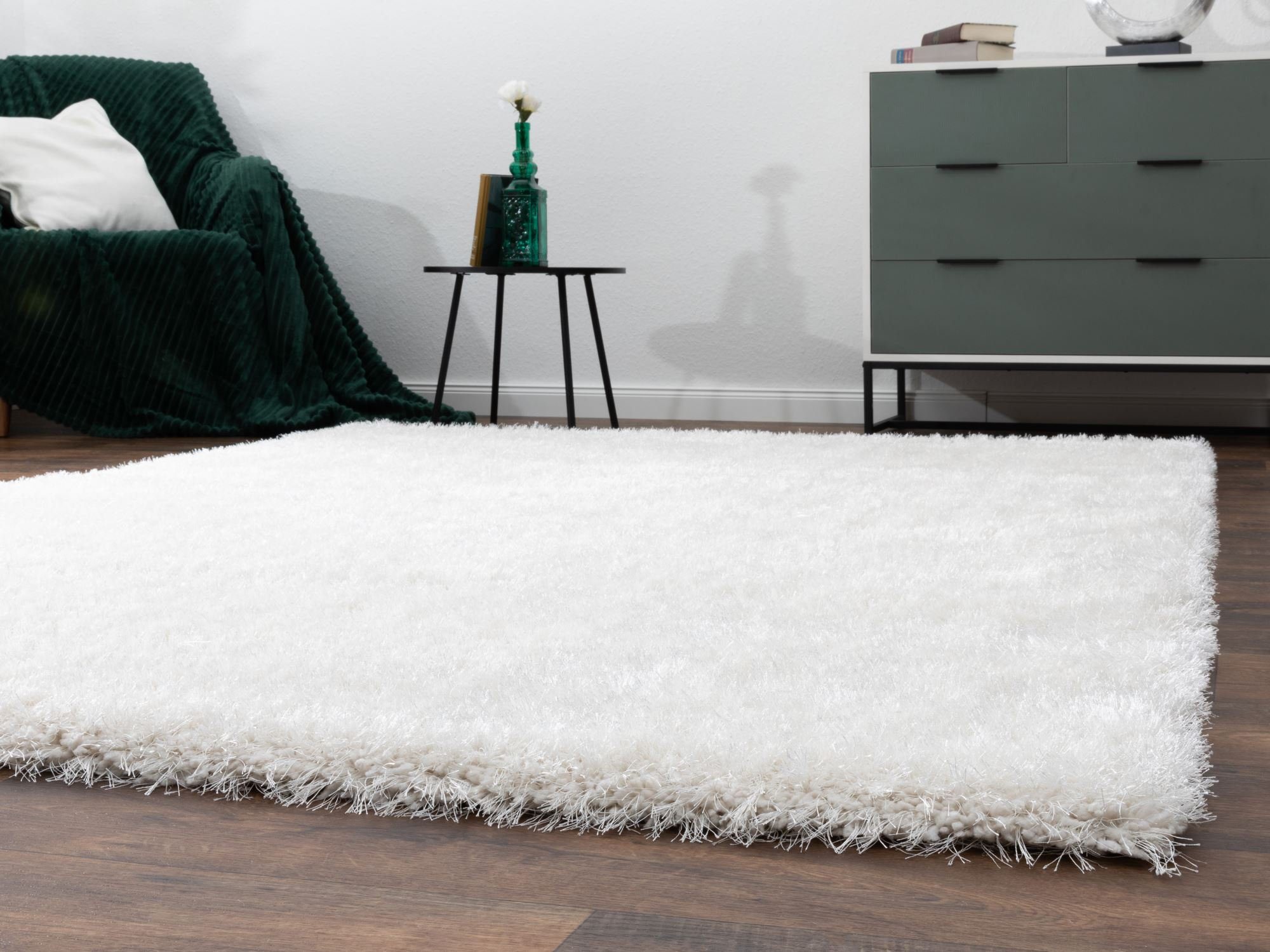 Steffensmeier Hochflor-Teppich Mona, Rechteckig, Shaggy, Langflor, Kunstfel günstig online kaufen