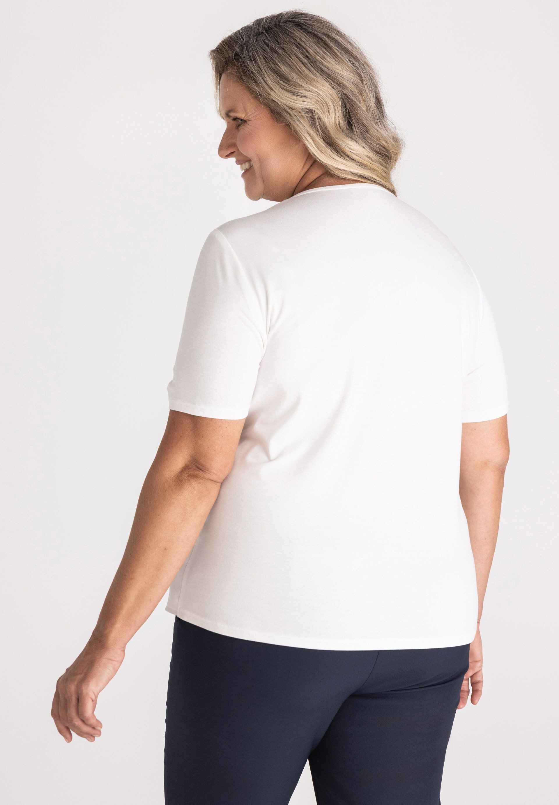 FRANK WALDER Blusenshirt mit Metallsteg