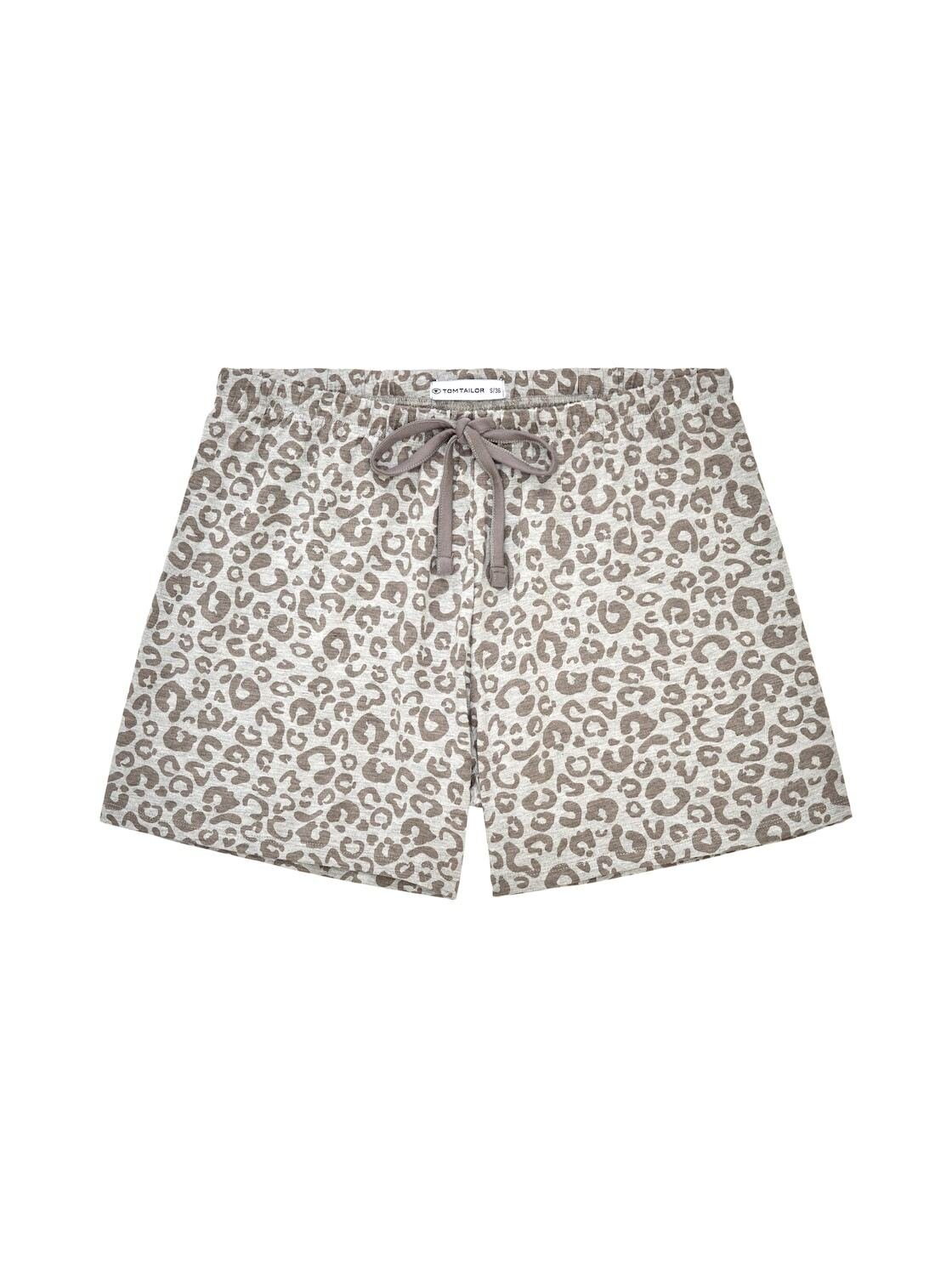 TOM TAILOR Schlafshorts Bodywear Pyjama-Shorts mit Leo-Print