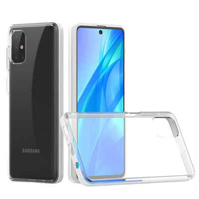 H-basics Handyhülle Handyhülle Samsung Galaxy A51 Crystal Clear aus flexiblem TPU Silikon 16,5 cm (6,5 Zoll), Transparent