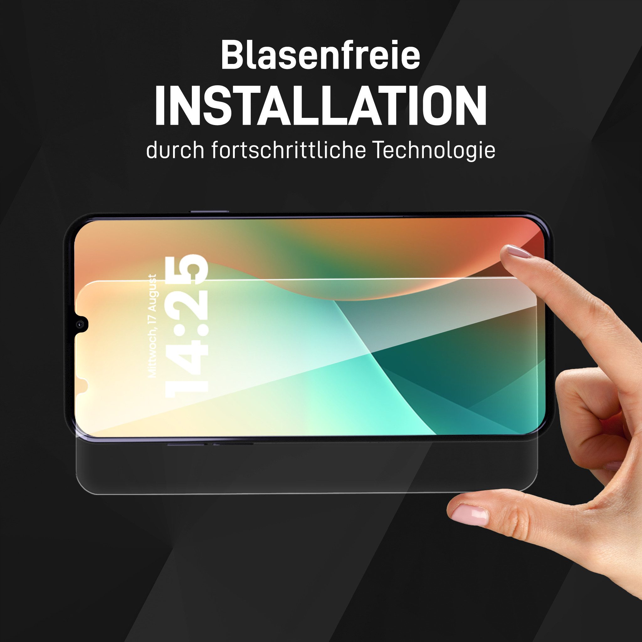 Tec-Expert Displayschutzglas 2X 9H Displayglas für Samsung Galaxy A16 / A16 5G für Samsung Galaxy A16 / A16 5G, Displayschutzfolie, 2 Stück, Displayschutz, Schu – Bild 5 von 5