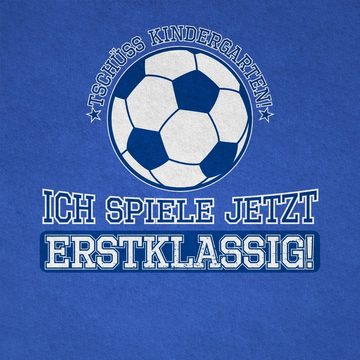 Shirtracer T-Shirt Tschüss Kindergarten ich spiele jetzt erstklassig Einschulung Junge Schulanfang Geschenke