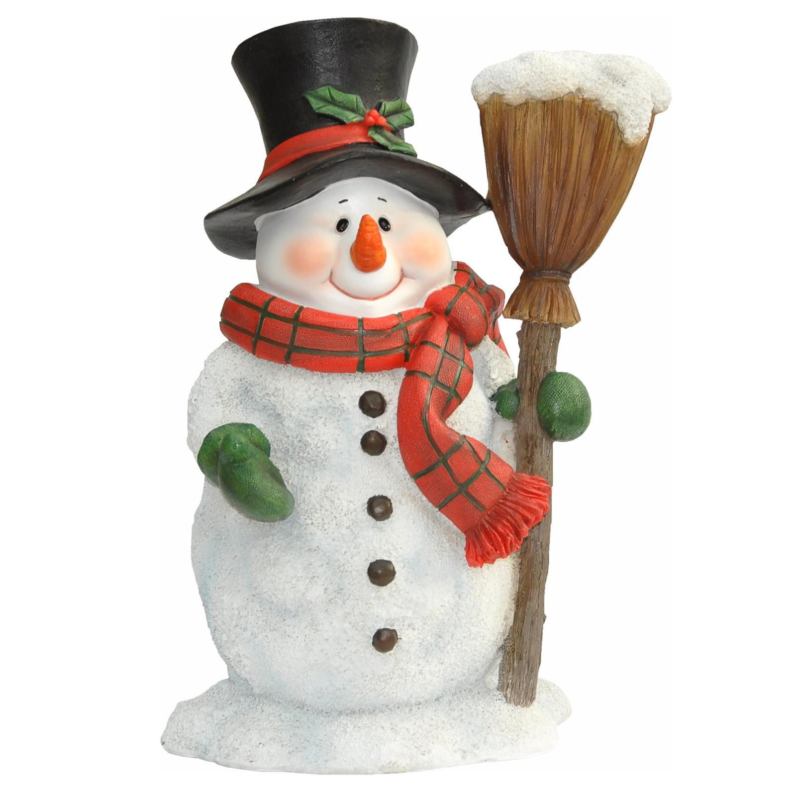 dazikemo Gartenfigur Dekofigur Gartenfigur Schneemann mit Besen günstig online kaufen