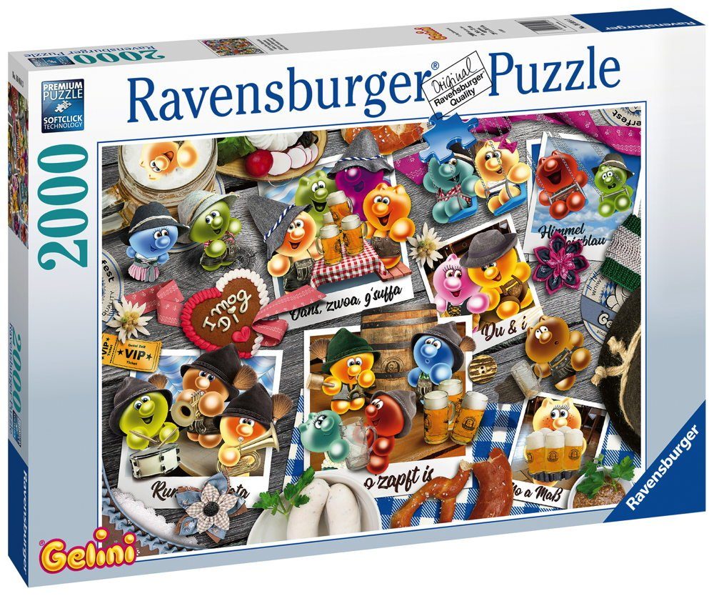 Ravensburger Puzzle 2000 Teile Ravensburger Puzzle Gelini auf dem Oktoberfest 16014, 2000 Puzzleteile