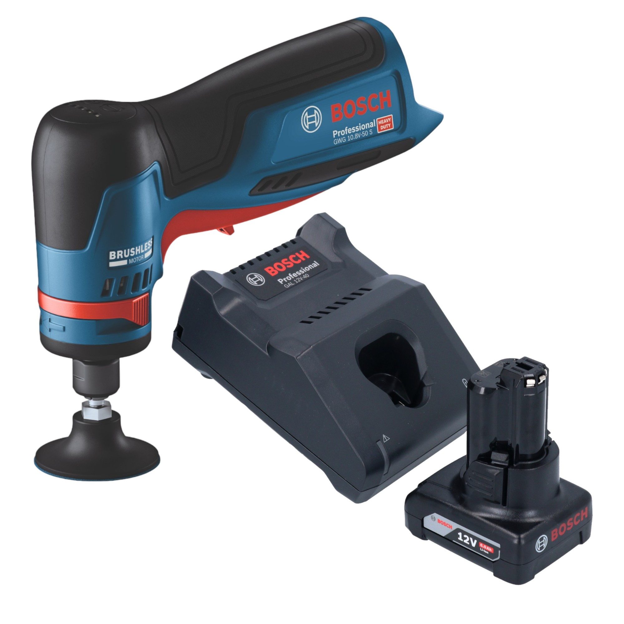Bosch Professional Akku-Geradschleifer GWG 12V-50 S Professional Akku Geradschleifer 12 V 6 mm Brushless