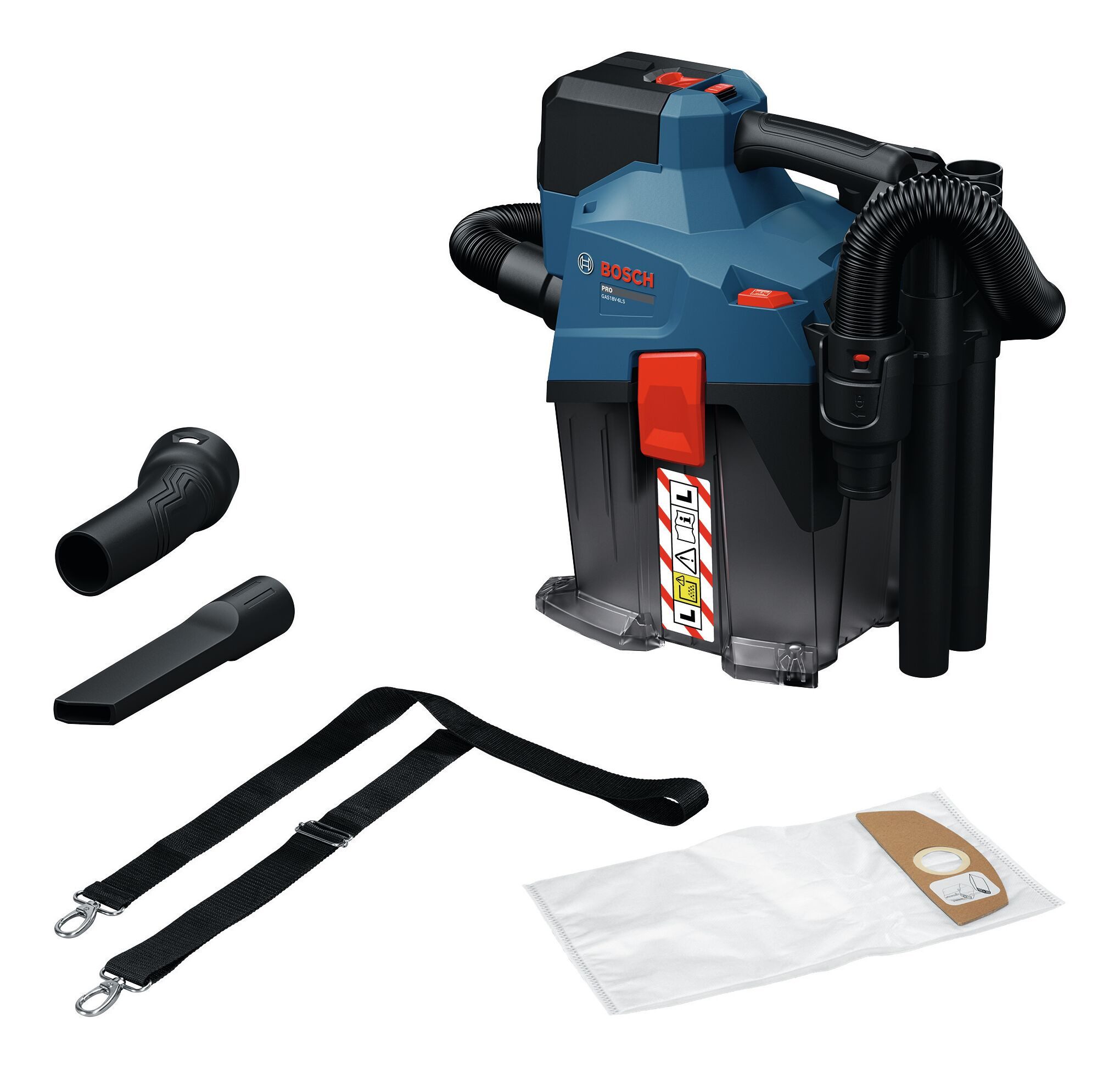 BOSCH Nass-Trocken-Akkusauger GAS 18V-6 LS, Akku-Staubsauger Ohne Akku - im Karton
