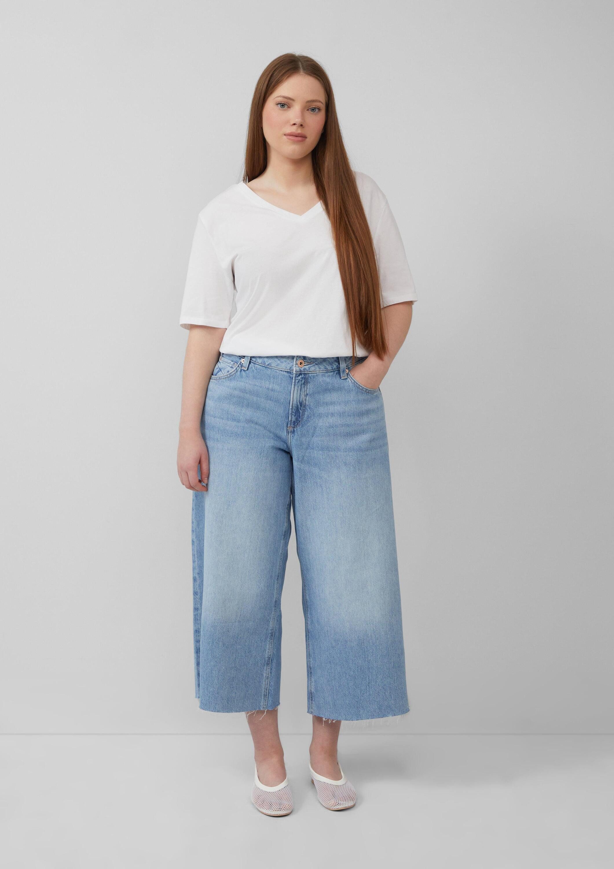 QS Weite Jeans Jeans-Hose Jeans-Culotte / günstig online kaufen