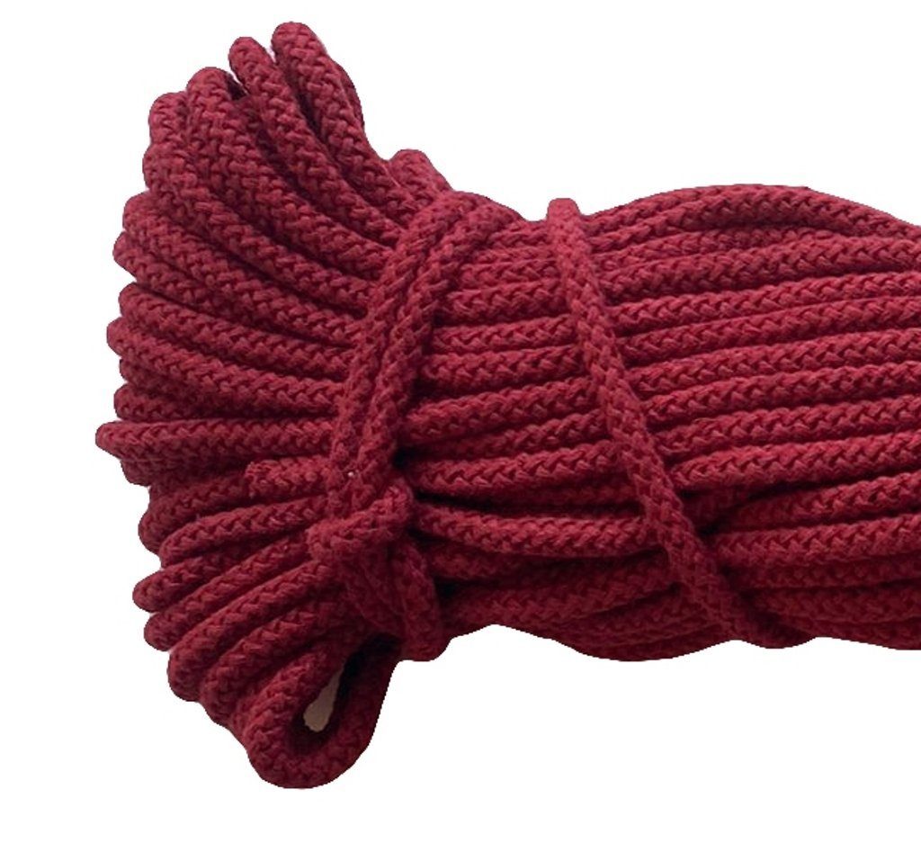 Mississhop Kordel 100 m / Ø 5 mm / Ø 3 mm Baumwollkordel Seil Kordel 100 % Baumwolle