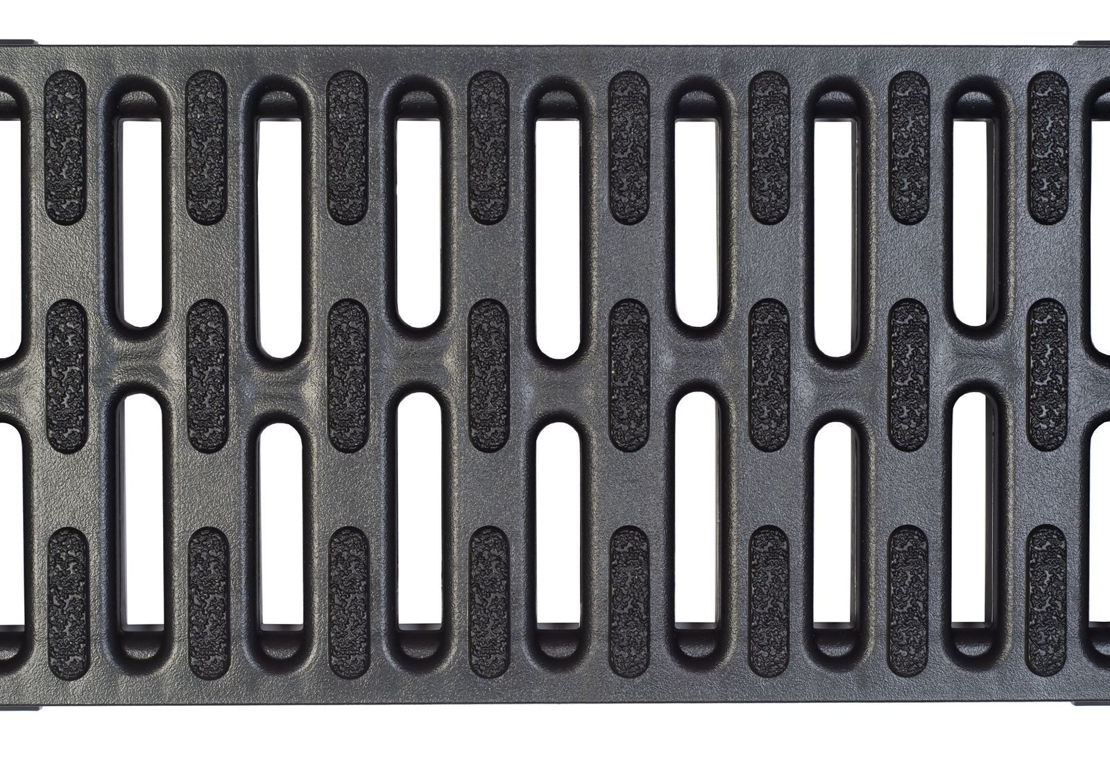 ACO Severin Ahlmann GmbH & Co. KG Entwässerungsrinne Stegrost Microgrip Kunststoff Länge: 100 cm - Breite: 11,8 cm, 1-St.