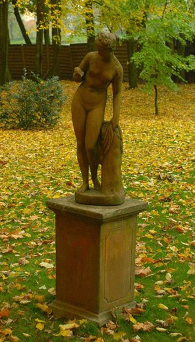 Casa Padrino Skulptur Schwer Gartendeko H cm Apfel Jugendstil Venus mit Massiv und 94 Moosgrau Antikstil - 27 x Stil Antik Skulptur - Barock