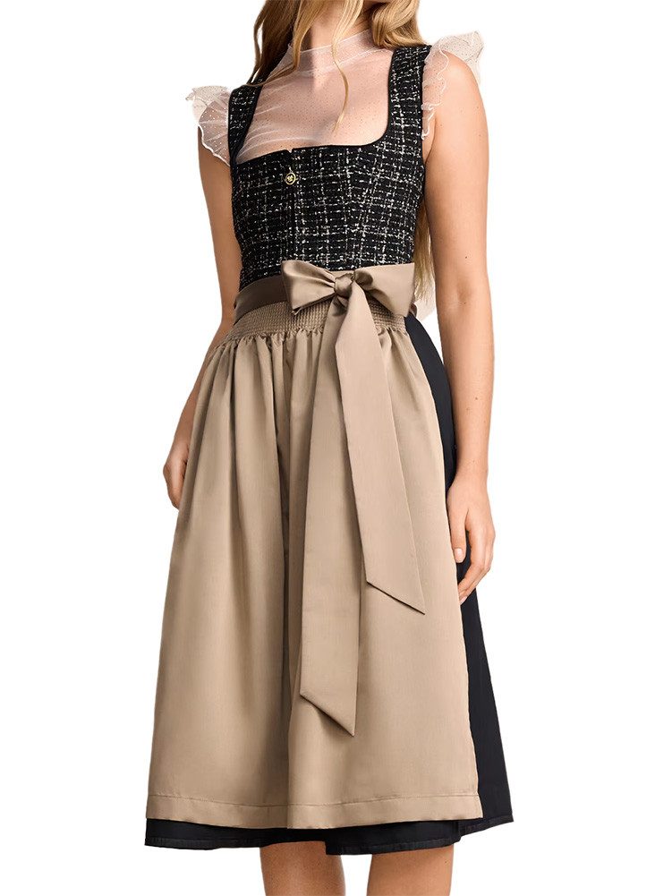 Krüger Madl Dirndl Dirndl Rosvina 70cm Länge schwarz