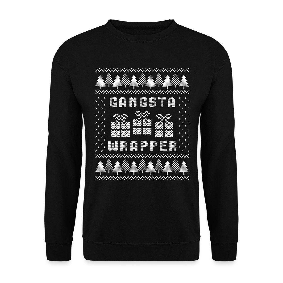 Sweatshirt Gangsta Wrapper Ugly Christmas Style Unisex Pullover