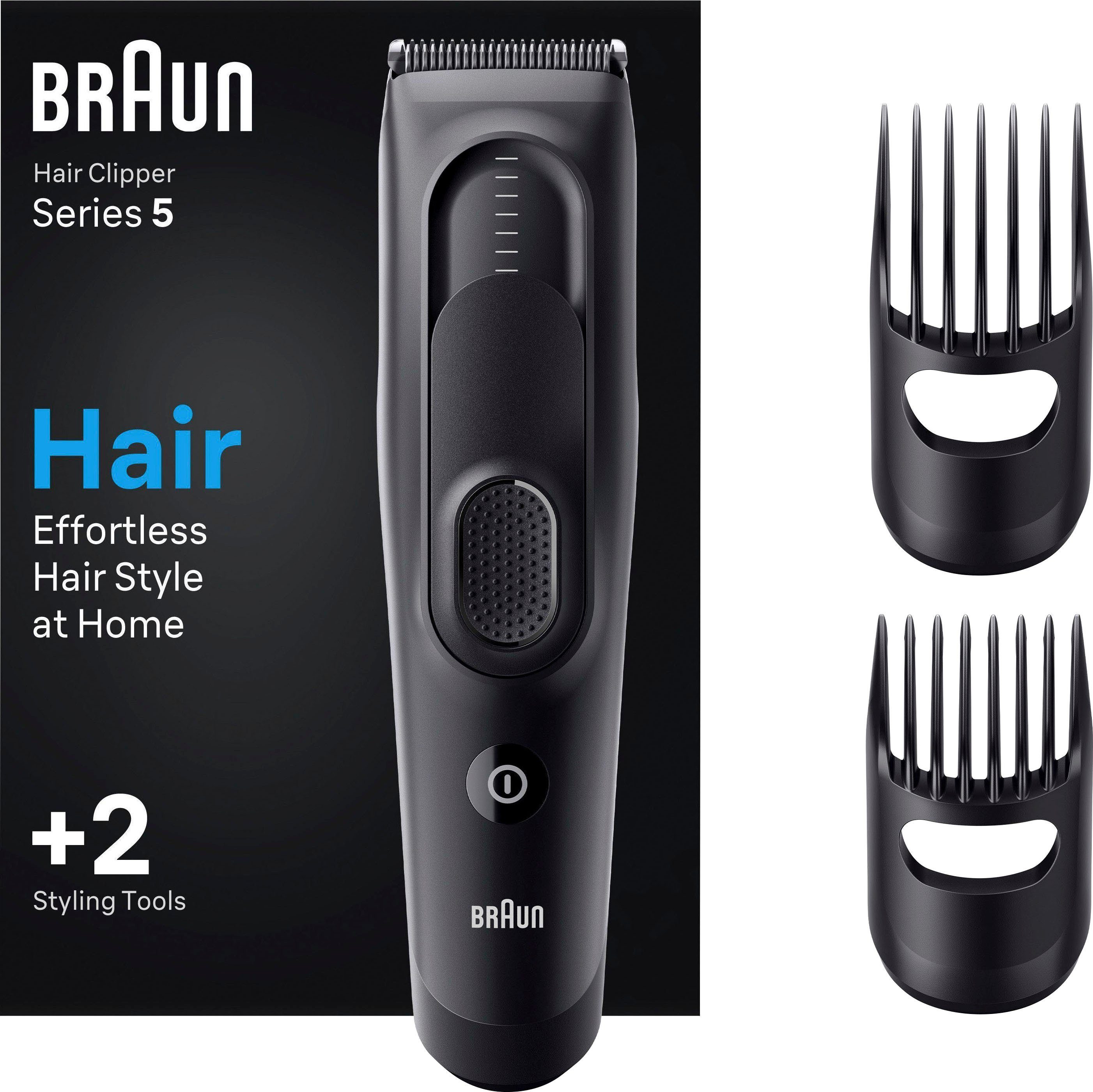 Braun Haarschneider Haarschneider HC5330, 17 Längeneinstellungen, Abwaschbar | Trimmer