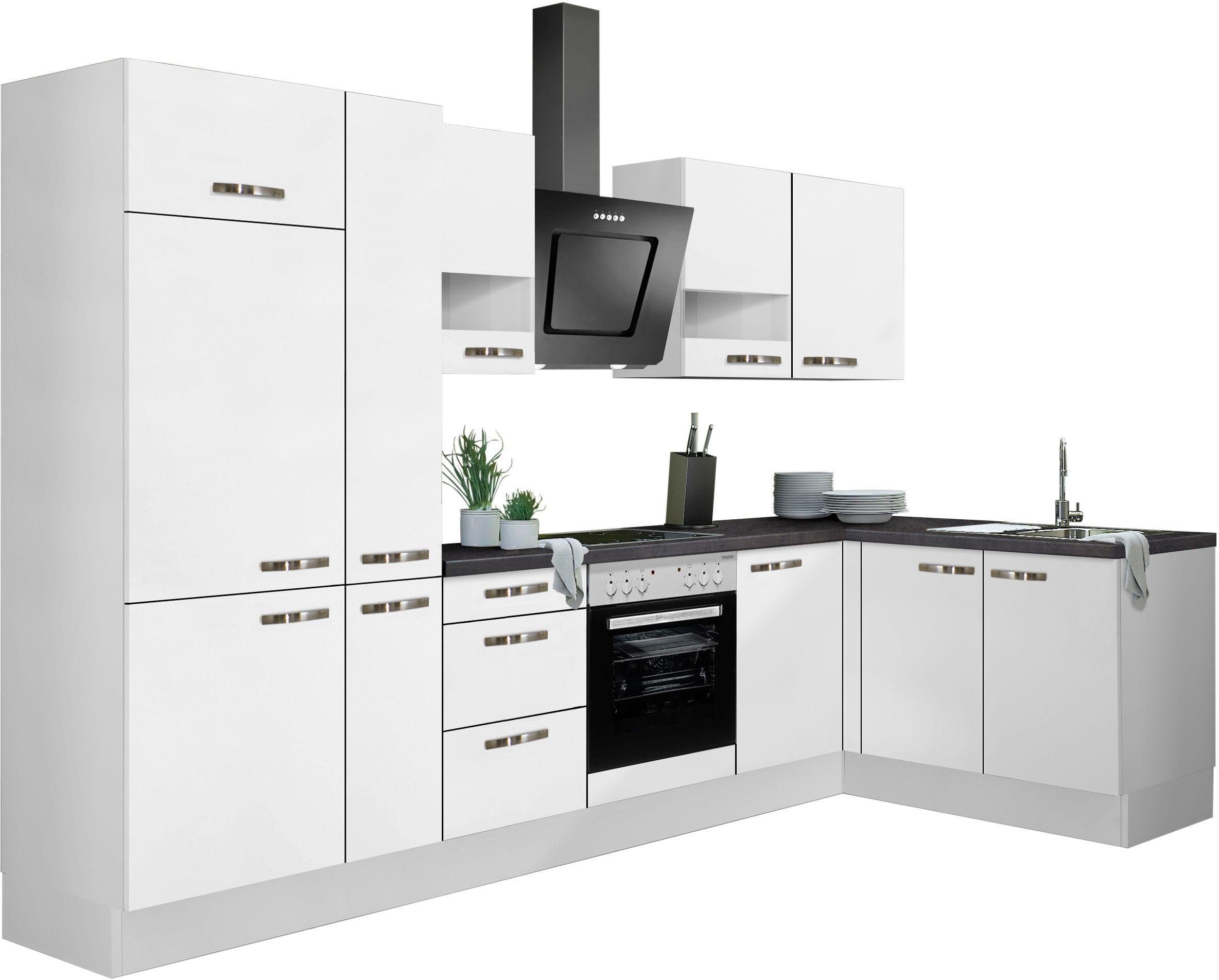 KOCHSTATION Winkelküche KS-Cara, mit Vollauszügen und Soft-Close-Funktion, Stellbreite 315 x 175 cm