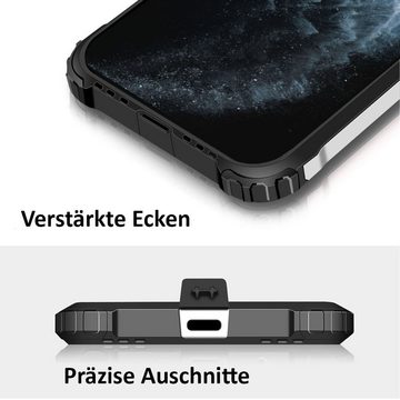 FITSU Handyhülle Outdoor Hülle für iPhone 11 Silber 6,1 Zoll, Robuste Handyhülle Outdoor Case stabile Schutzhülle mit Eckenschutz