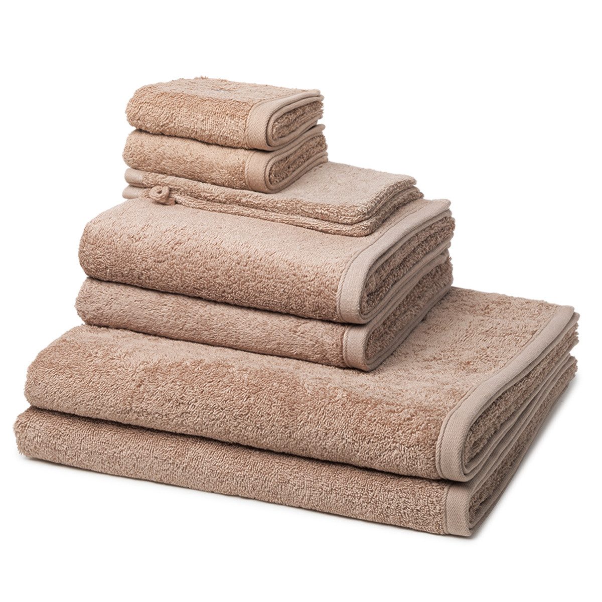 ROSS Handtuch Set Vita, Walkfrottee (Spar-Set, 8-St), 2 X Wasch- 2 X Gäste- 2 X Dusch- 2 X Handtuch im Set - Baumwolle