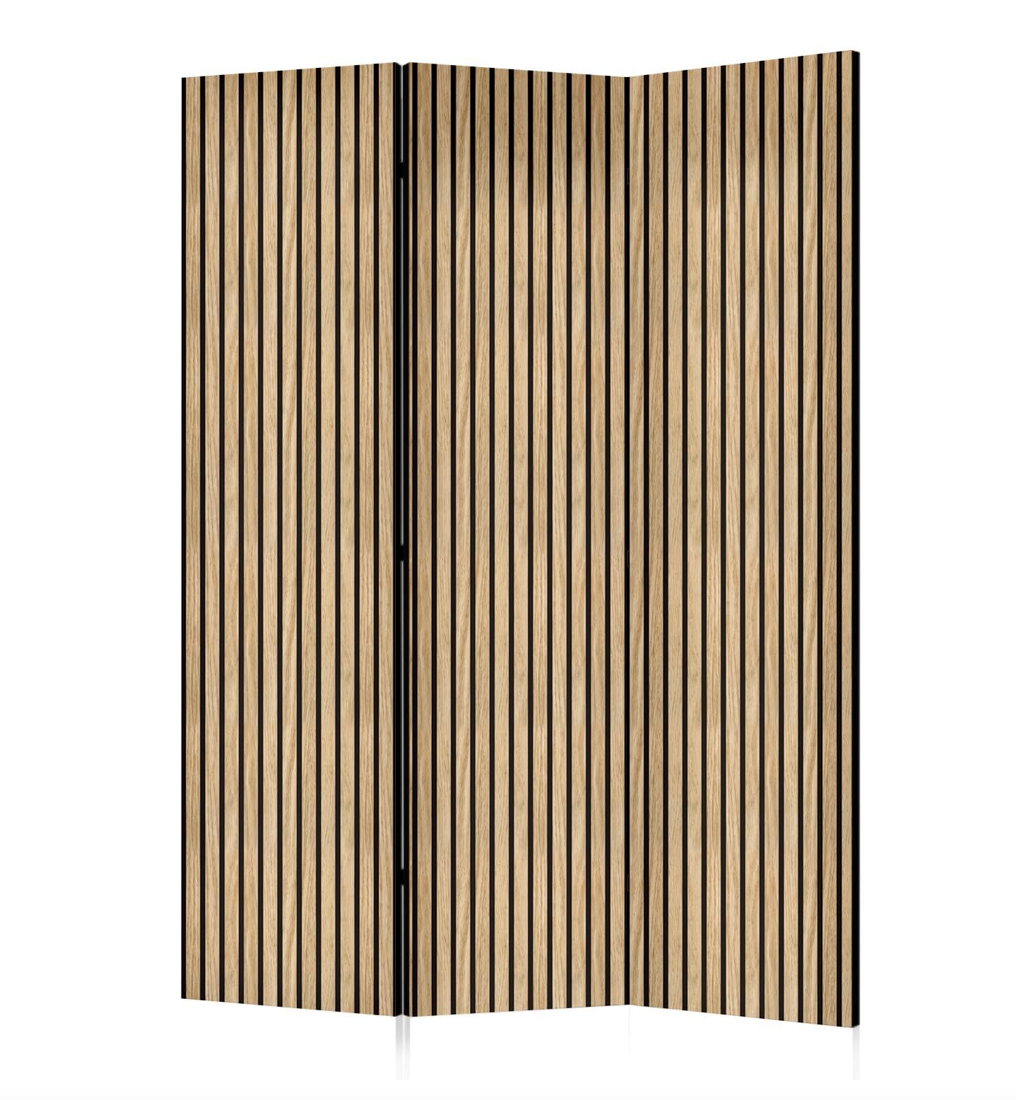 framed concept Paravent, Raumteiler Holz Struktur, 135x172 & 225x172 cm, ein- oder beidseitig