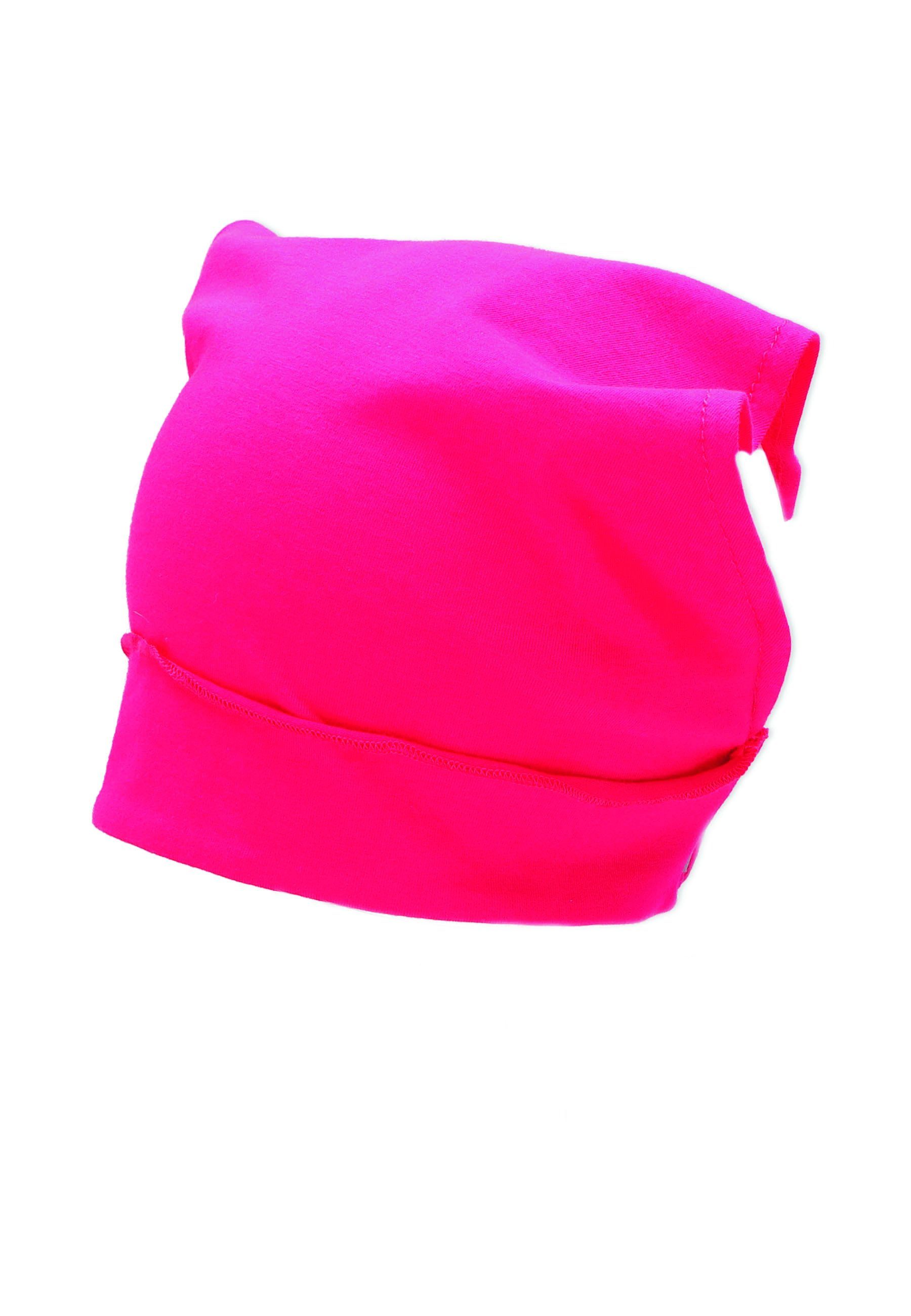 Sterntaler® Kopftuch Kopftuch, aus Sommer), Sonnenschutz den koralle Baby für Singlejersey Kopftuch 1-St. (Einzel-Kopftuch, bedruckt Kinder Beanie ideal für