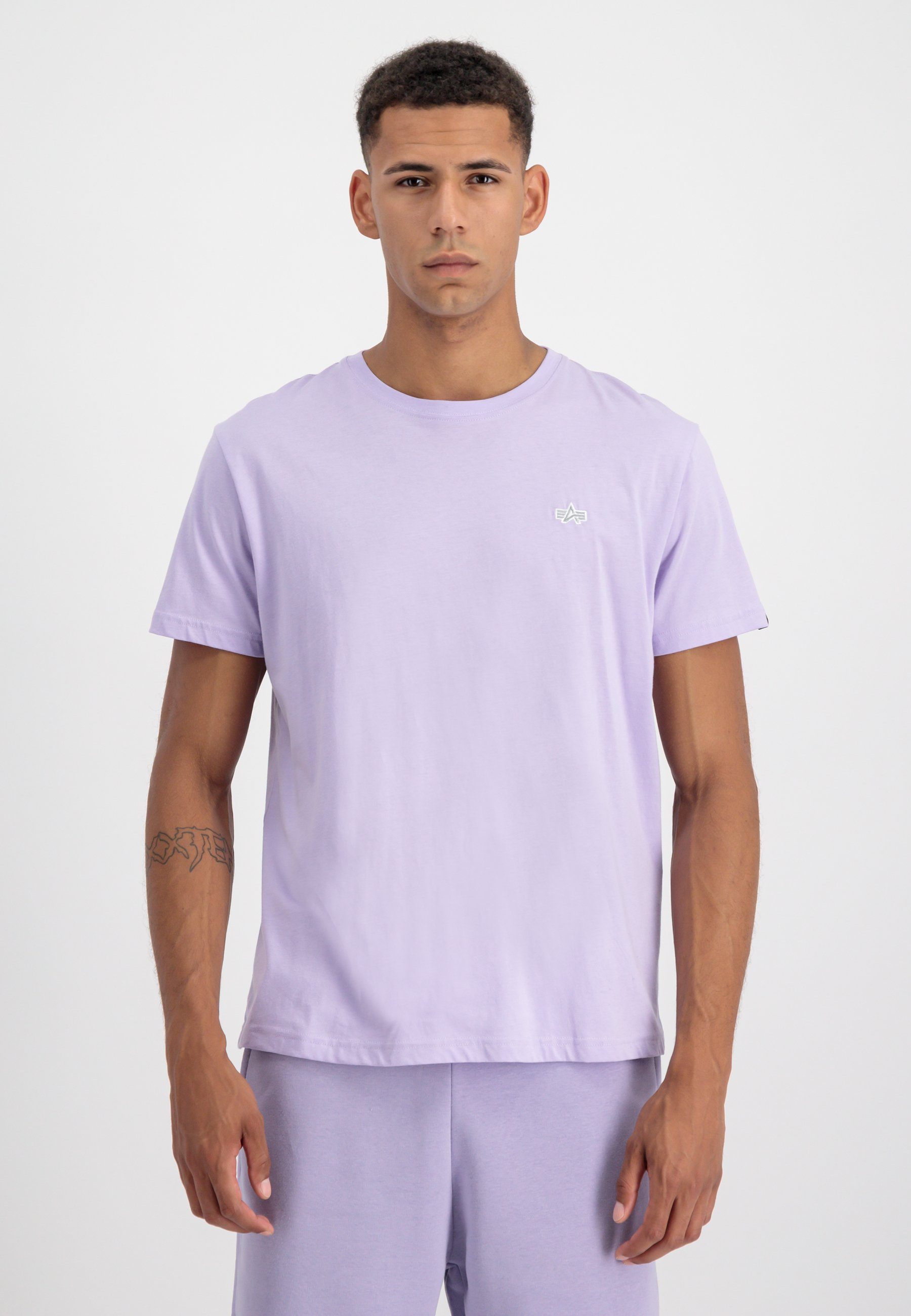 Alpha Industries T-Shirt Alpha Industries Men - T-Shirts Unisex EMB T-Shirt pale violet