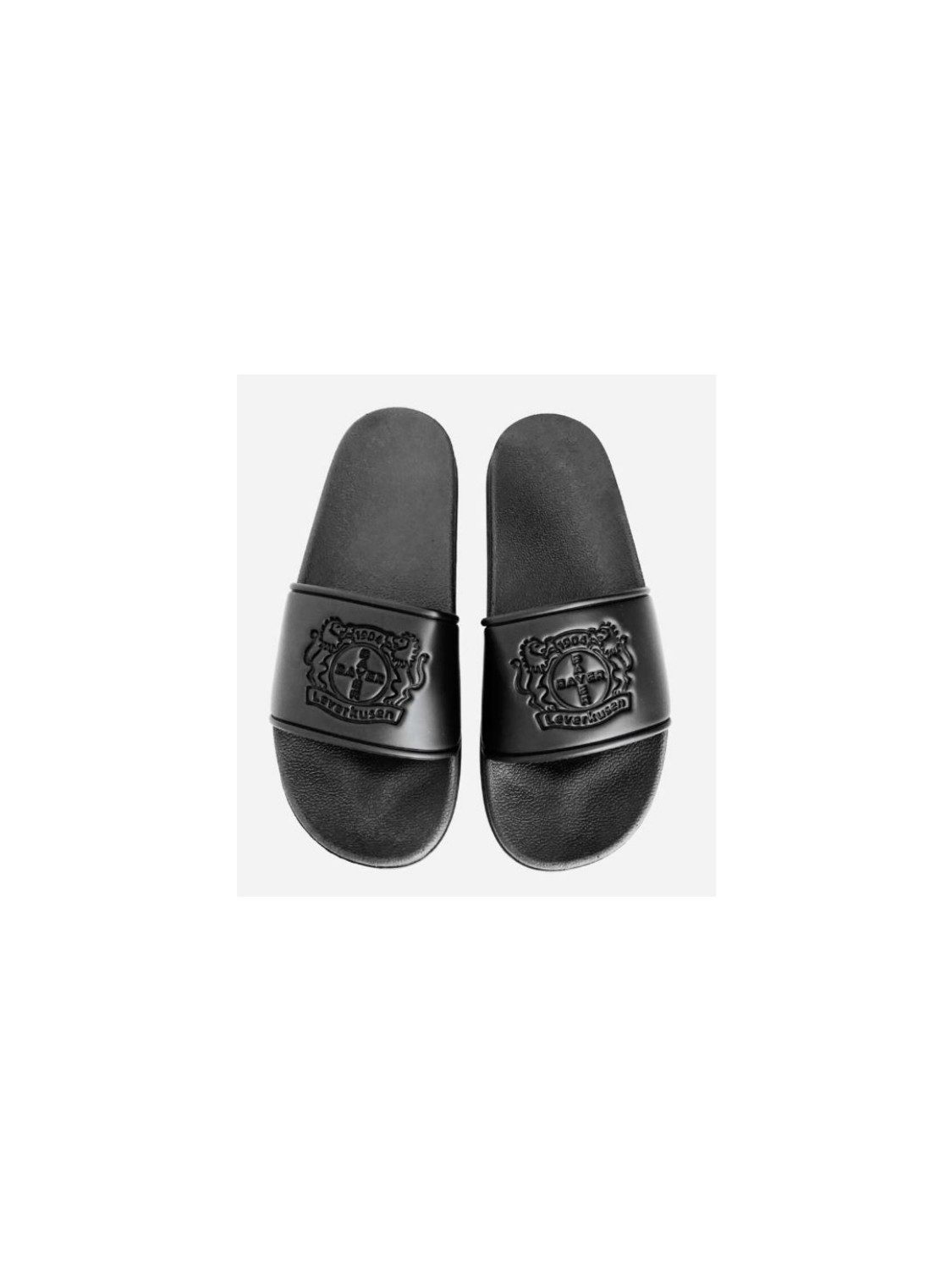Bayer 04 Leverkusen Bayer 04 Leverkusen Badeschlappen Logo schwarz Pantolette