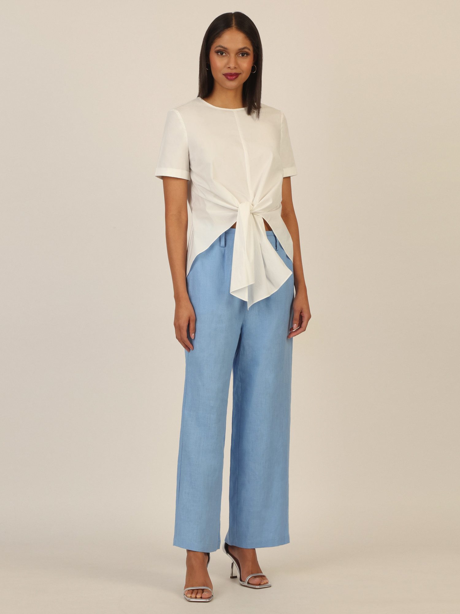mint & mia Stoffhose mit Bindegürtel