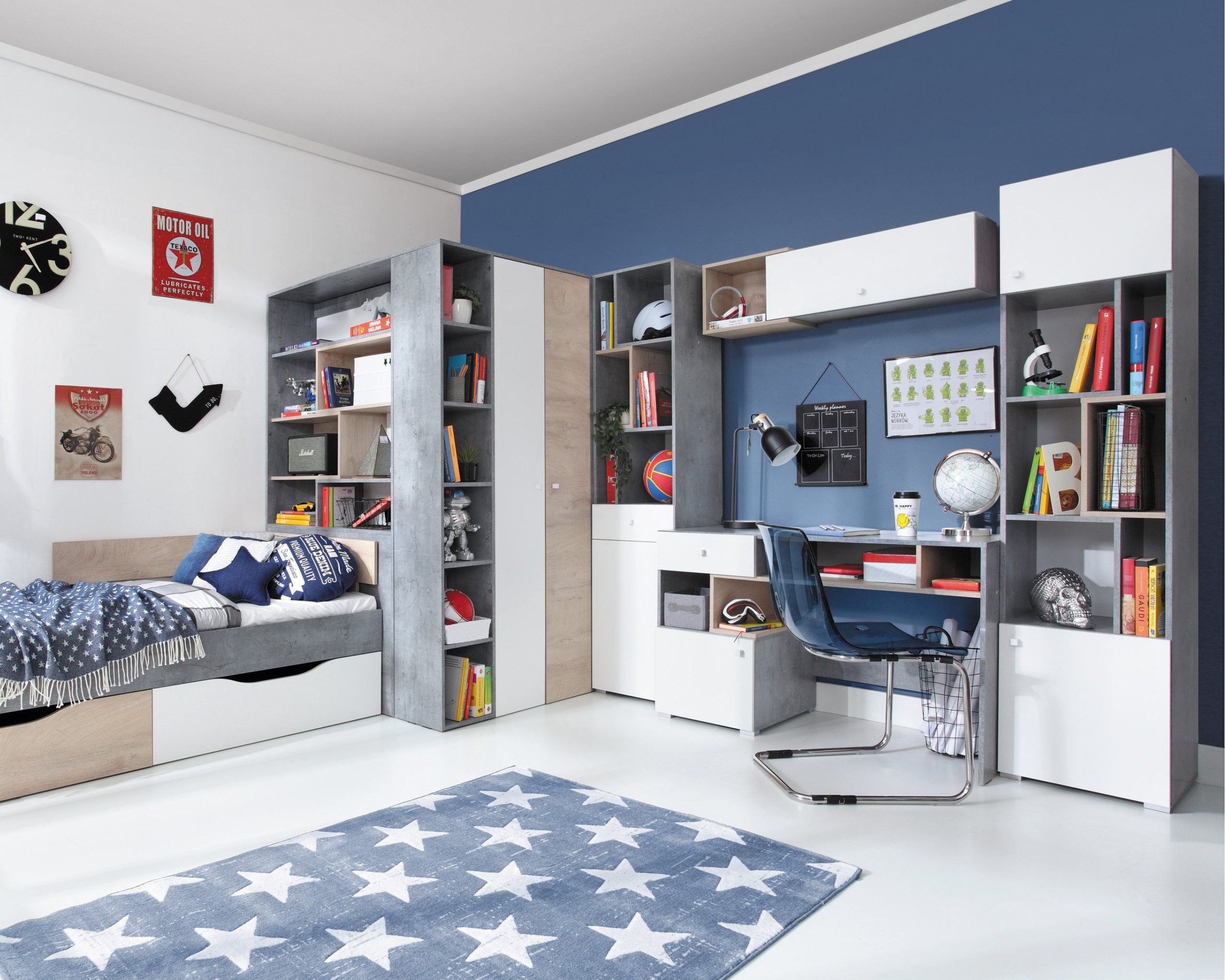 Deine Möbel 24 Jugendbett SIMON 15 90x200cm Jugendmöbel Jugendzimmer Kinderzimmer