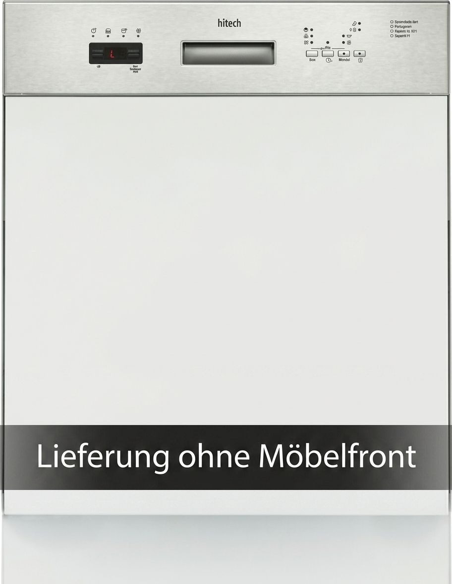 HTech teilintegrierbarer Geschirrspüler HTG26251, 12 Maßgedecke, integrierbar