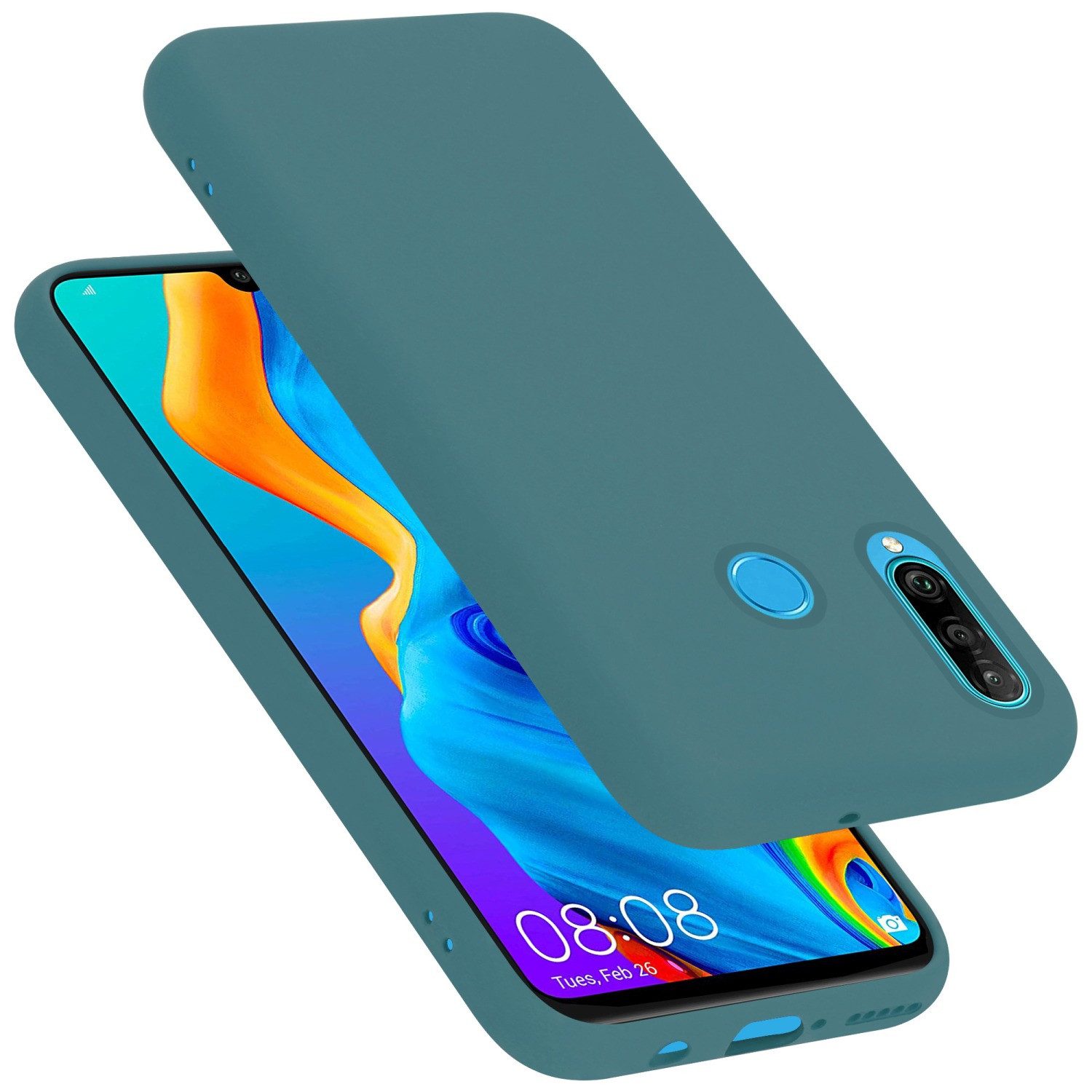Cadorabo Handyhülle für Huawei P30 LITE Hülle Huawei P30 LITE, Flexible Hülle TPU Silikon Schutzhülle Back Cover Case