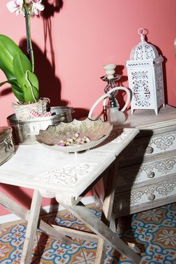 Marrakesch Orient & Mediterran Interior Klapptisch Marokkanischer Beistelltisch Burcu, Couchtisch, Klapptisch, Handarbeit
