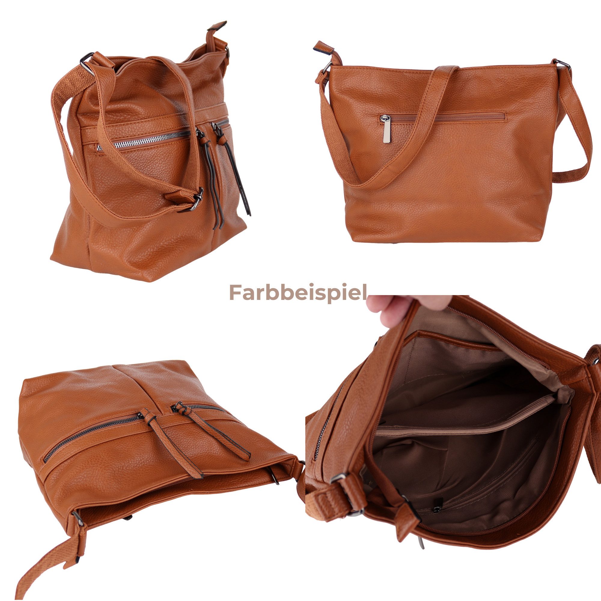 MIRROSI Schultertasche Damen Crossbody Bag, 37x27x14cm günstig online kaufen