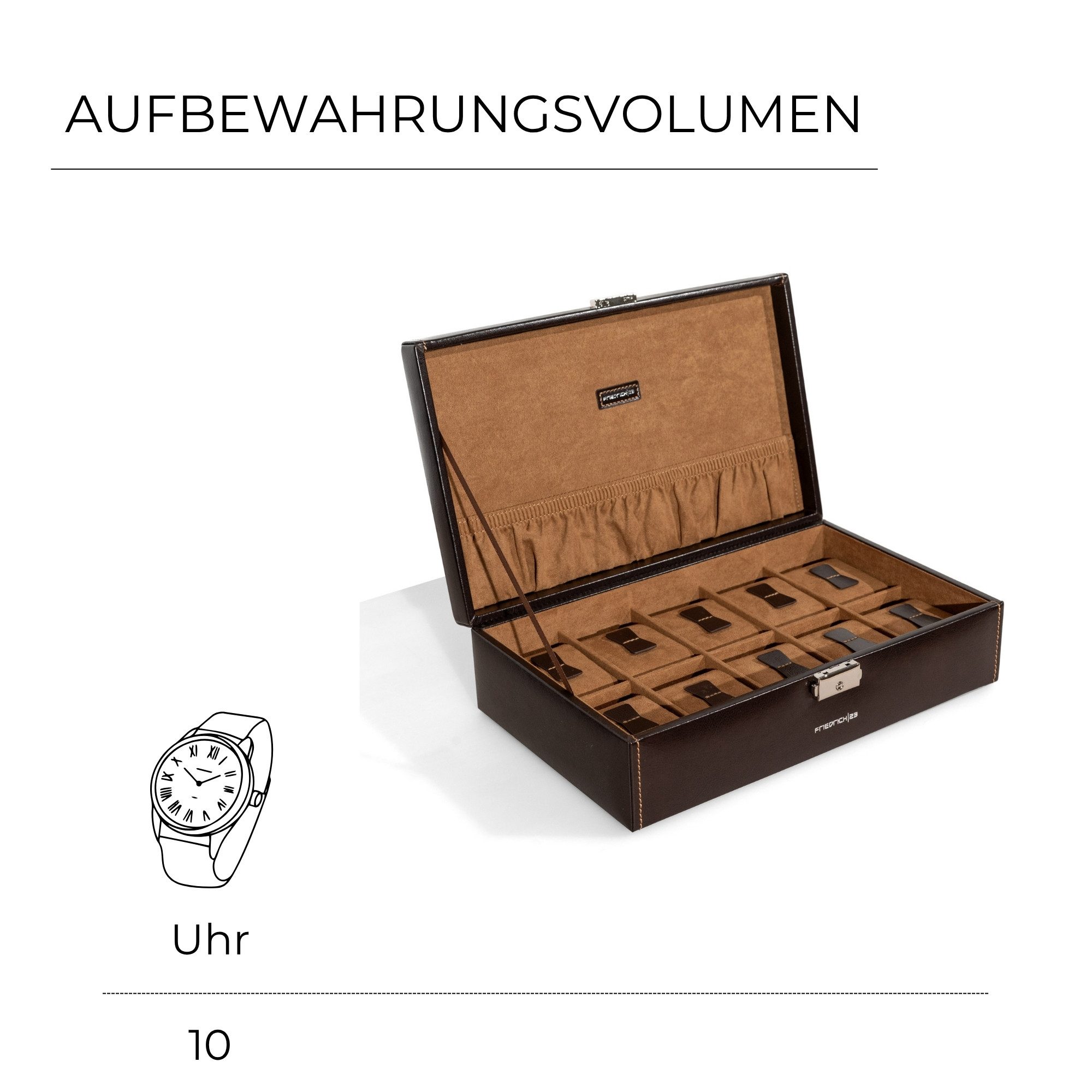 Friedrich23 Uhrenbox Bond für 10 Uhren