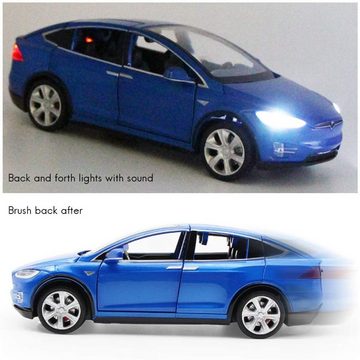 XDeer Modellauto Automodell,1:32 Autolegering mit Ton und Licht, Spielzeugauto mit Rückziehfunktion,Geschenk für Kinder