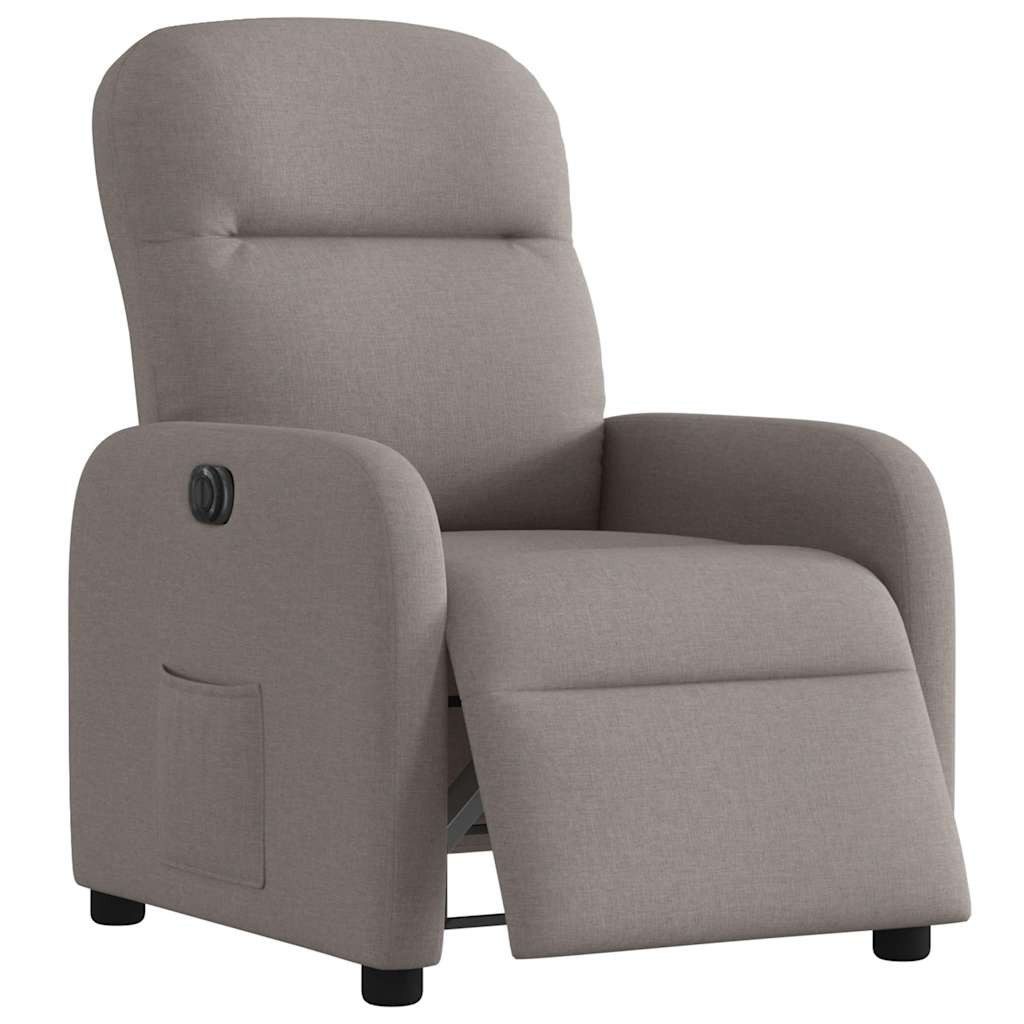 vidaXL Sessel Relaxsessel Elektrisch Taupe Stoff günstig online kaufen