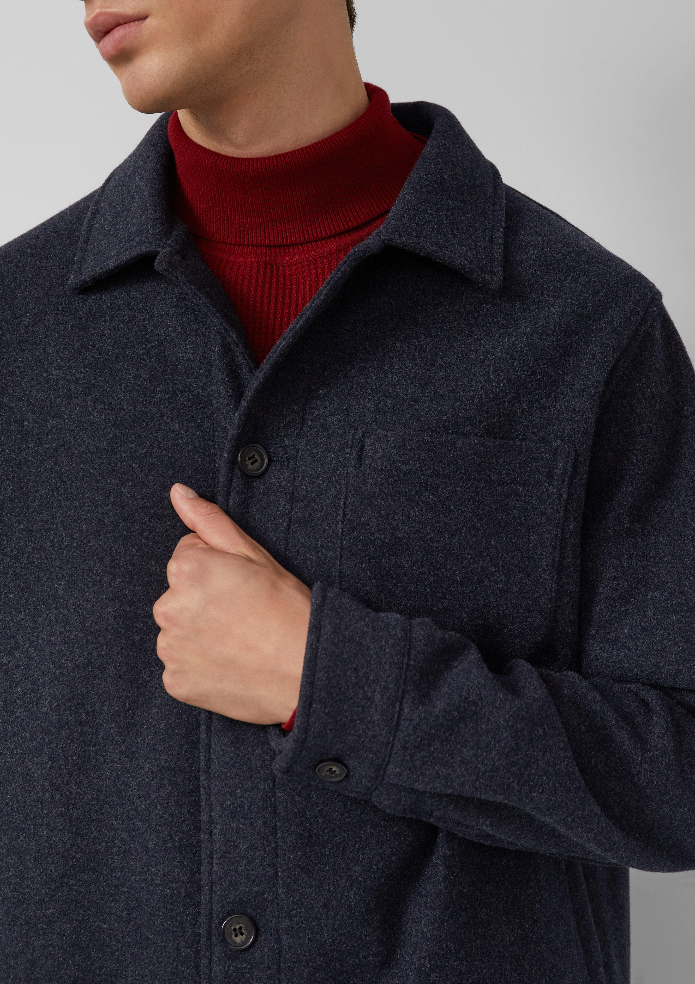 s.Oliver Allwetterjacke Softes Overshirt in Wolloptik günstig online kaufen