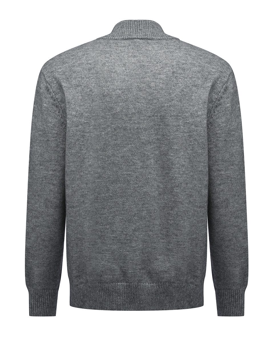 Allthemen Strickpullover mit halbem Reißverschluss Pullover günstig online kaufen